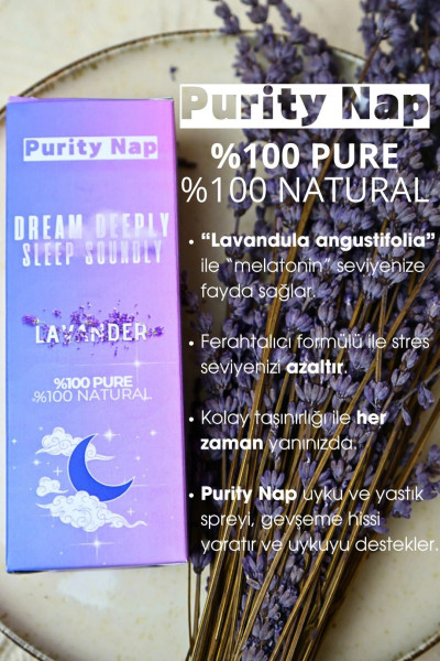 AURAN Lavanta Uyku ve Yastık Spreyi Sleep and Pillow Spray, Doğal Melatonin Aromaterapi Sprey 100 ml