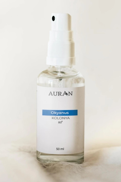 AURAN Okyanus Cam Şişe 80 Derece Kolonya 50 ML