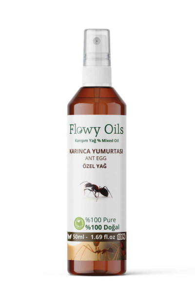 Flowy Oils Karınca Yumurtası Yağı Tüy Azaltıcı Bitkisel Yağ 50ml