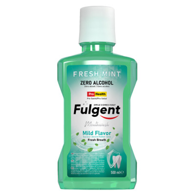 FULGENT FRESH MINT MOUTHWASH Günlük Ağız Bakım Suyu Gülüşünüzü Parlatır! 500 ML